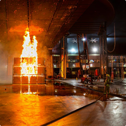 sprinkler and fire