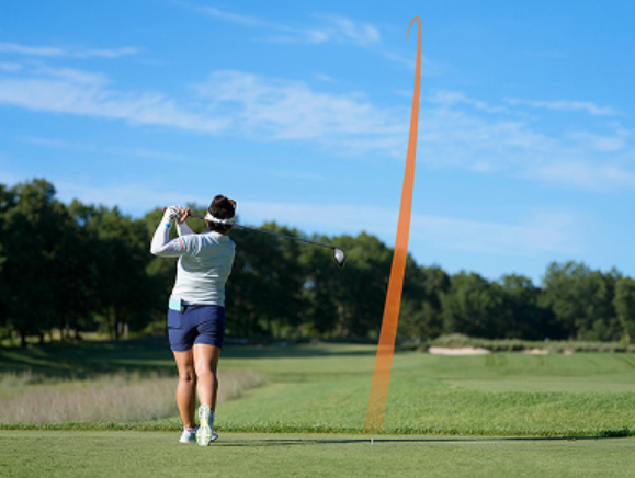 Golfer and golf course