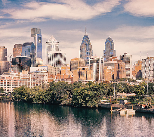 Skyline of Philly