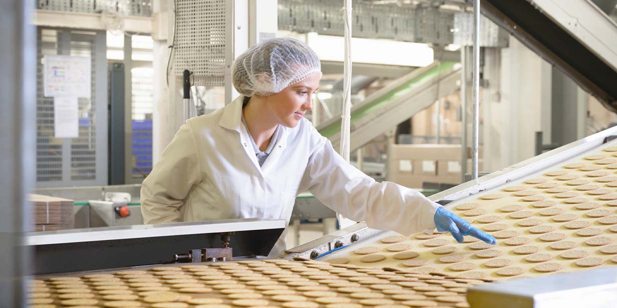 Biscuit factory worker