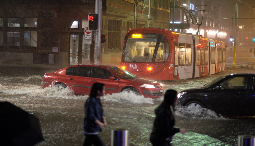 Flooding in Sydney Chinatown