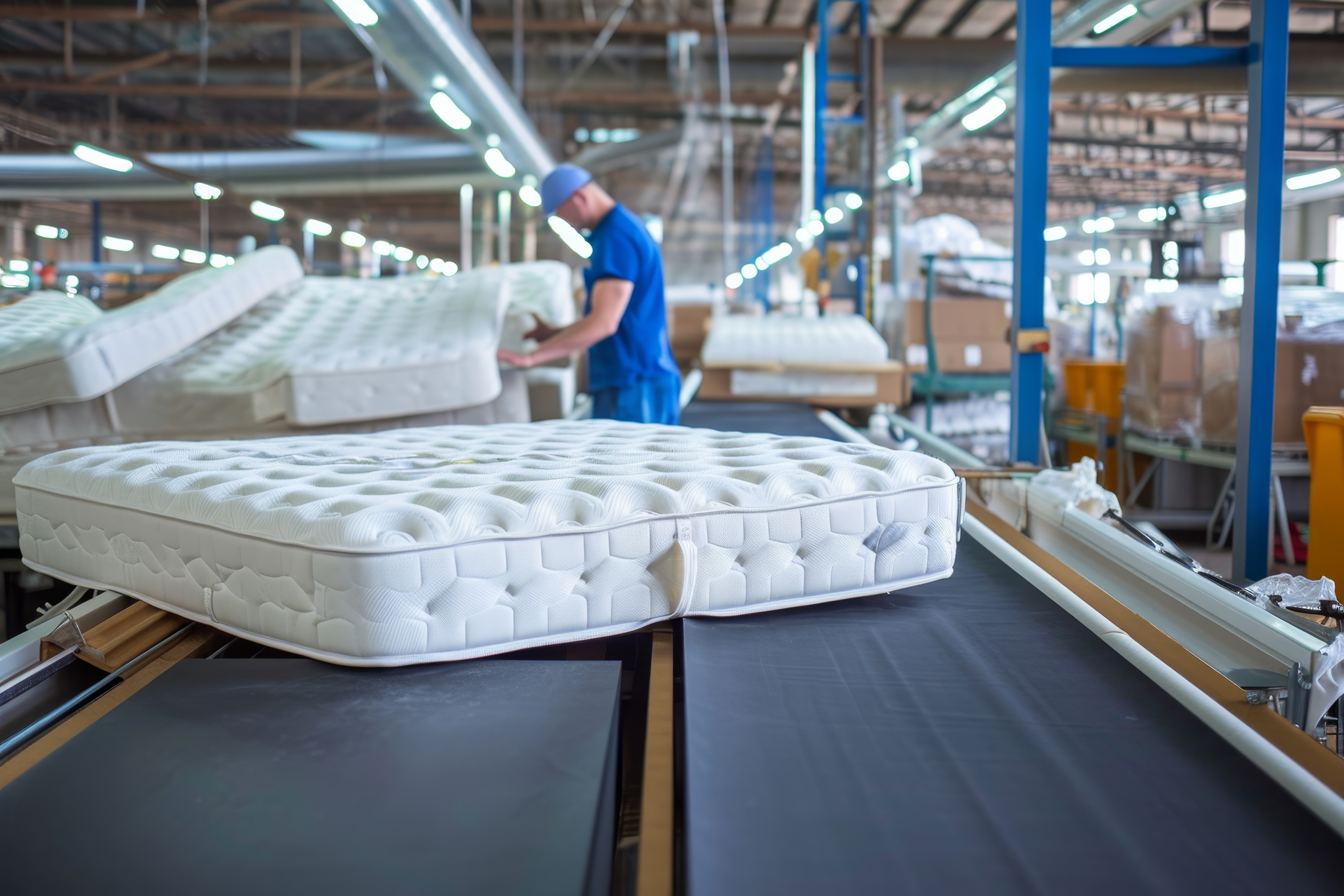 mattress in warehouse 