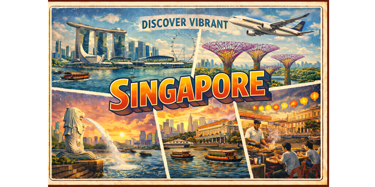 Singapore postcard