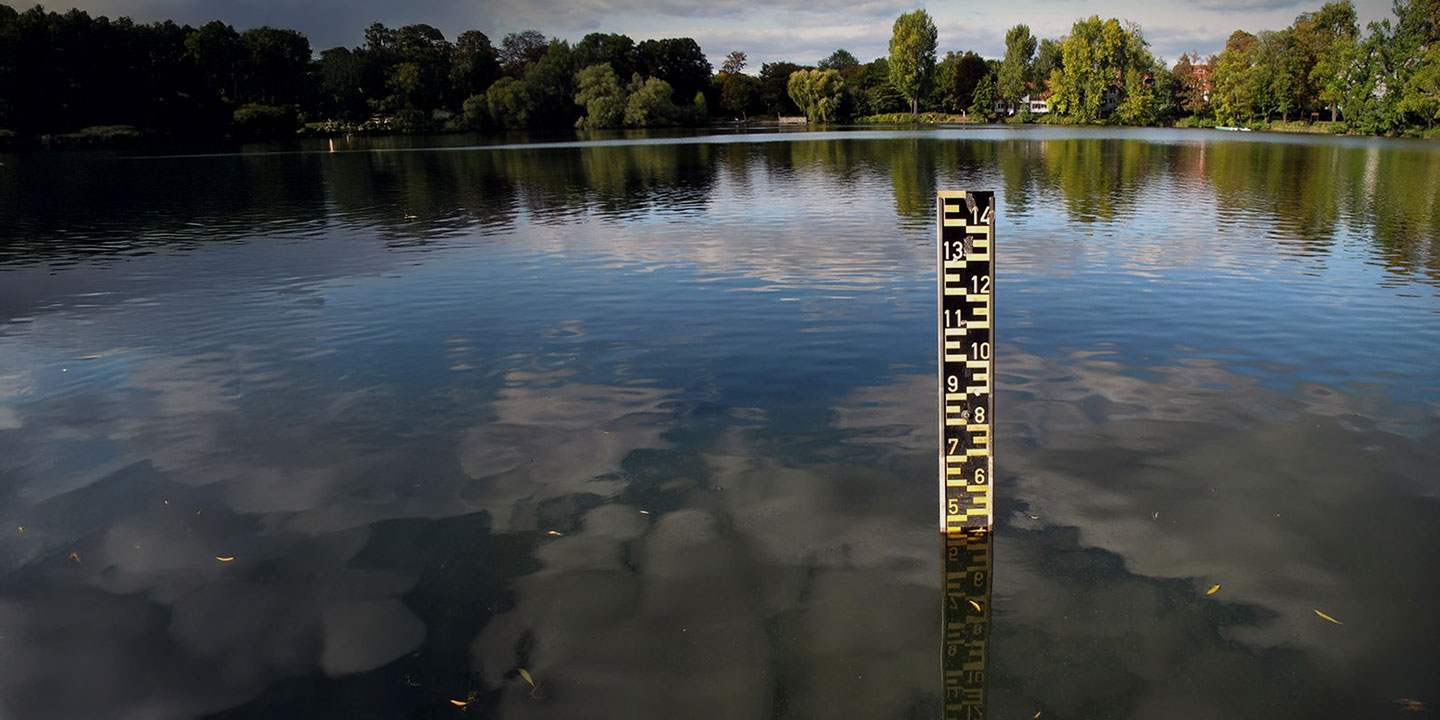 flooded lake