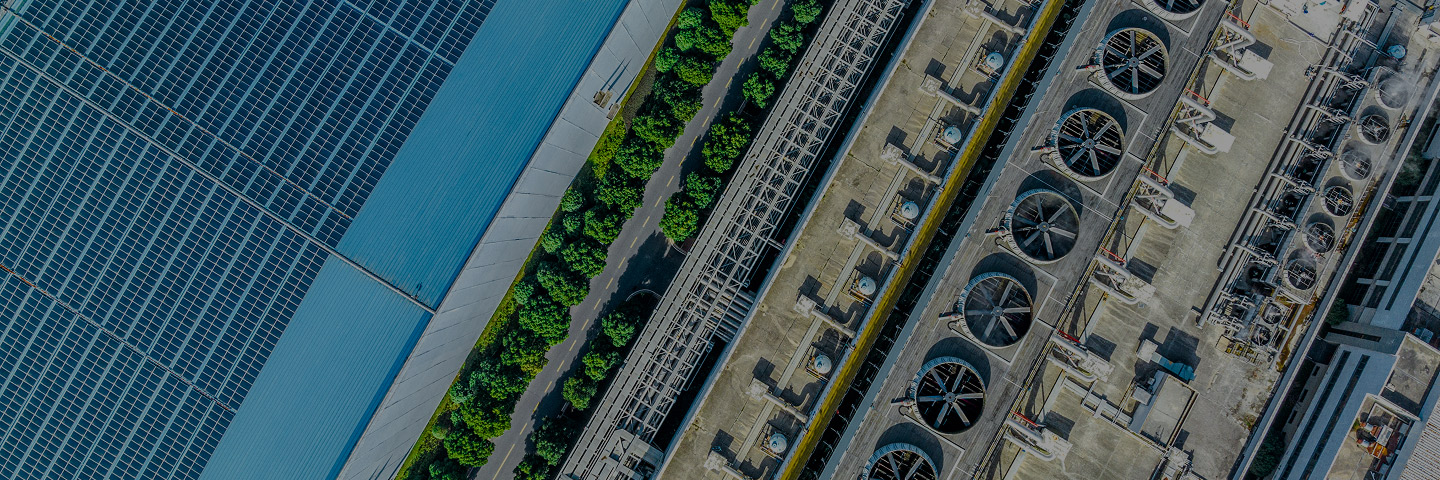 field of power plants