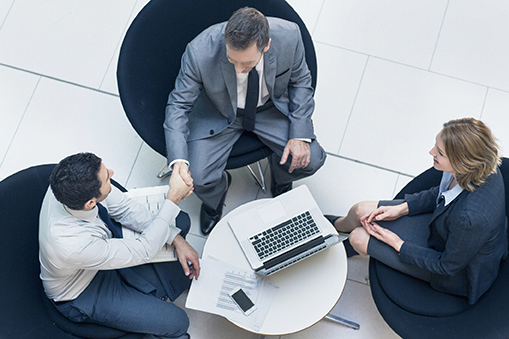 people shaking hands